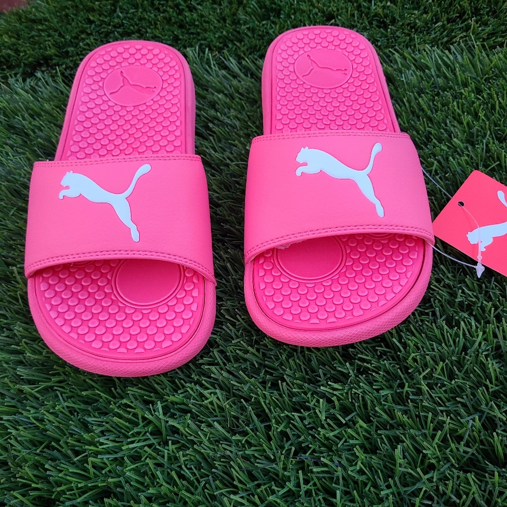 Sun Kissed Coral COOL CAT SPORT SLIDE SANDALS